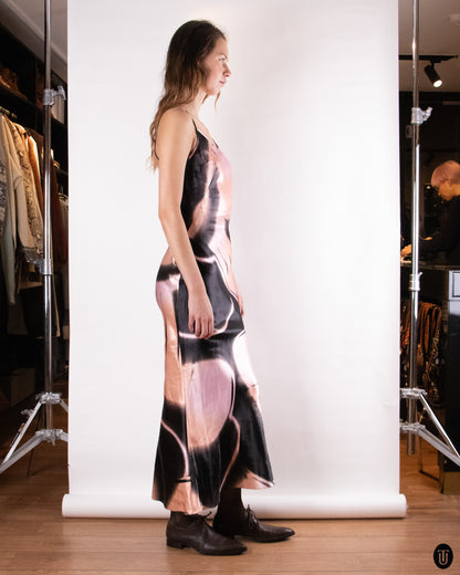 00's Giorgio Armani Linen Silk Slip Dress M