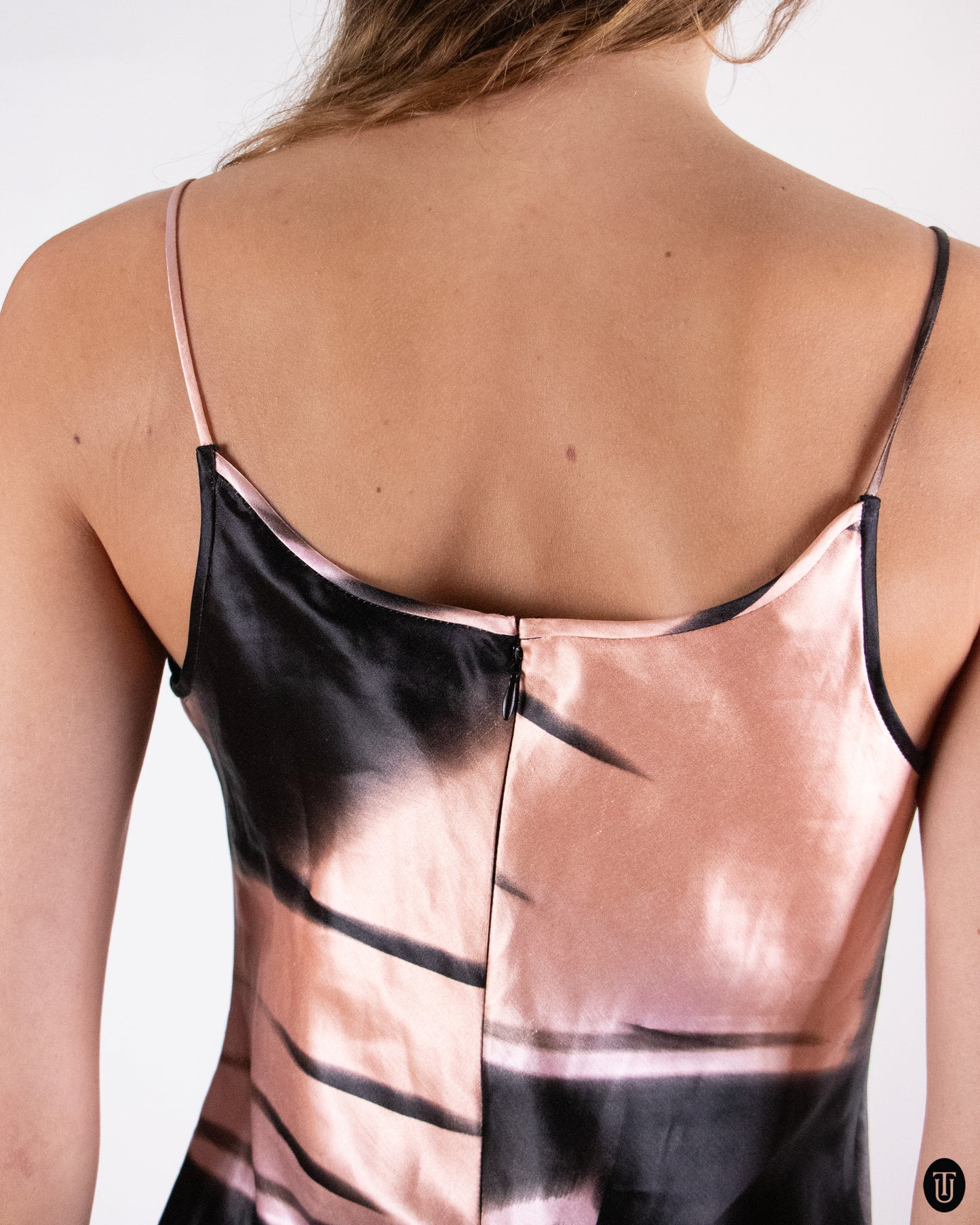 00's Giorgio Armani Linen Silk Slip Dress M