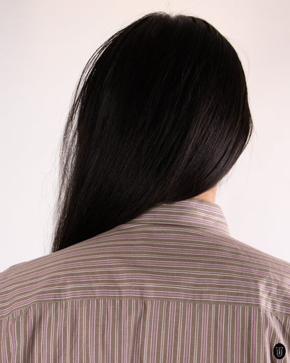 90's Giorgio Armani Striped Cotton Shirt M