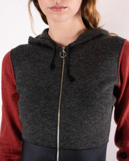 90's Jean Paul Gaultier Hooded Zip Dress S