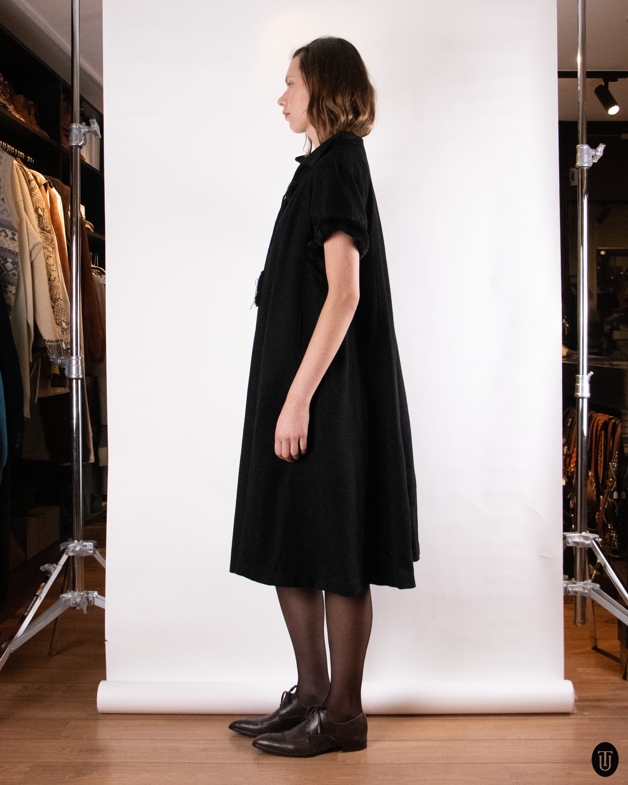 40's Vintage Wool Cape S