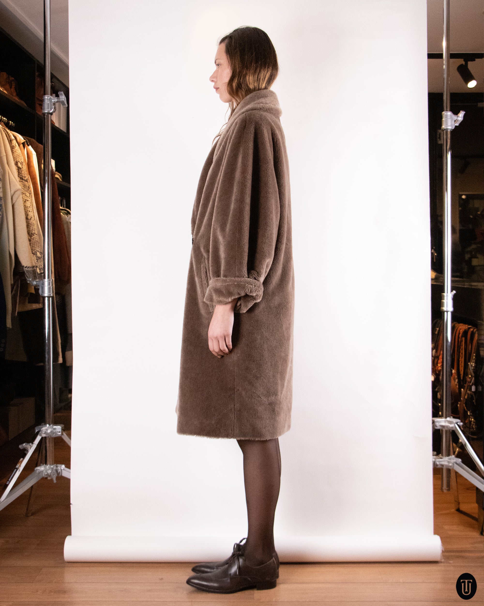 90's Max Mara Teddy Bear Coat L