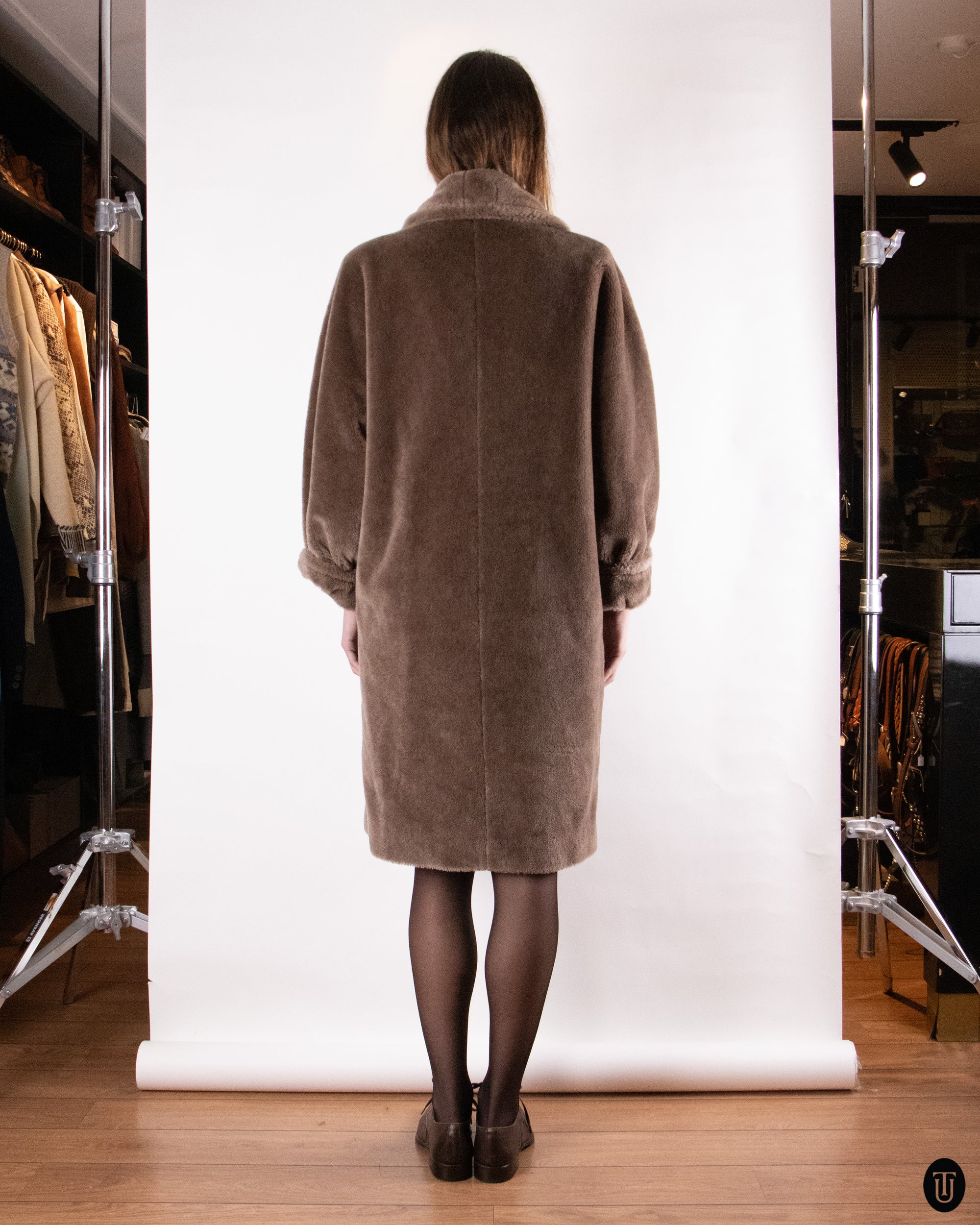 90's Max Mara Teddy Bear Coat L
