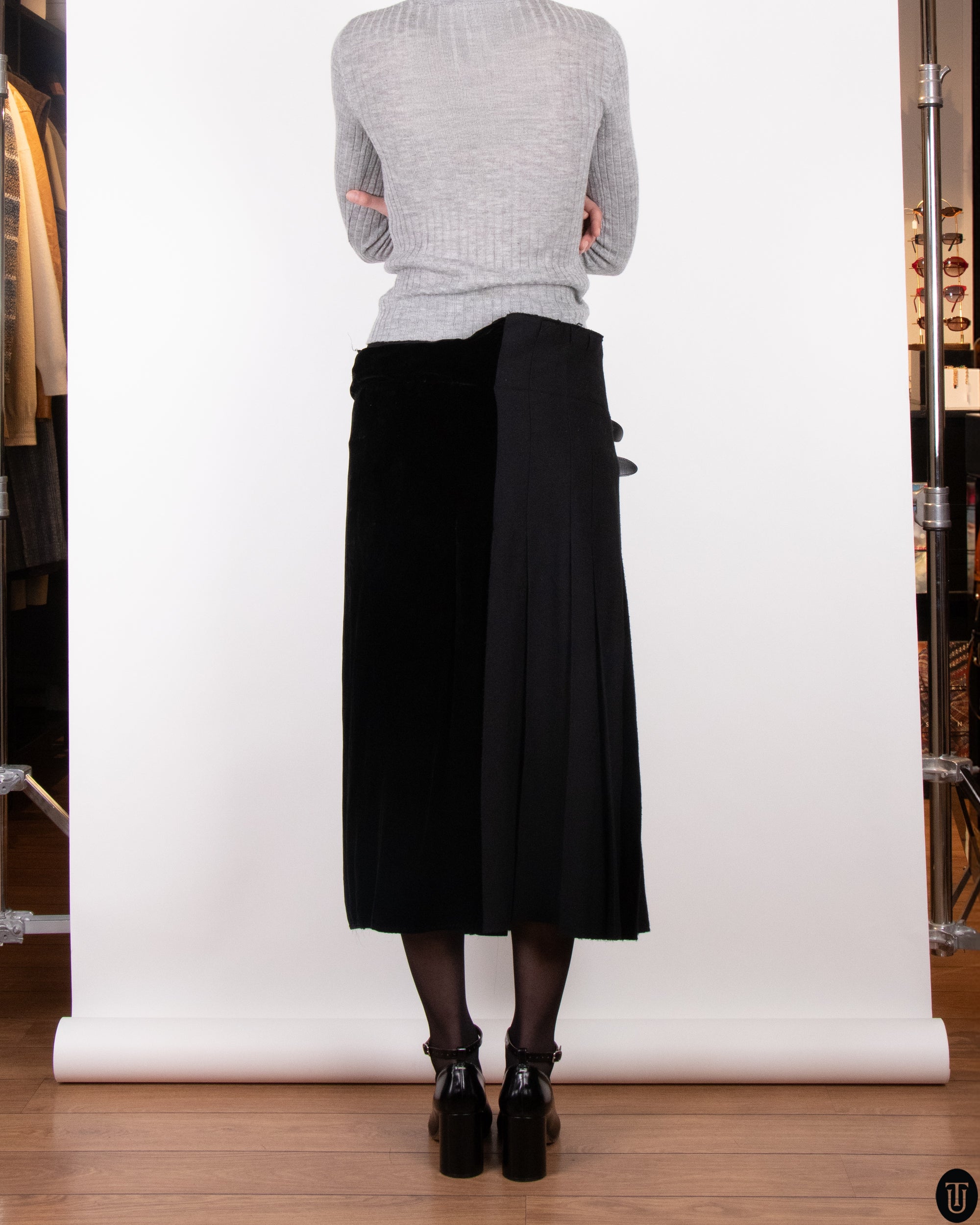 2000's Yohji Yamamoto Wool Wrap Kilt S