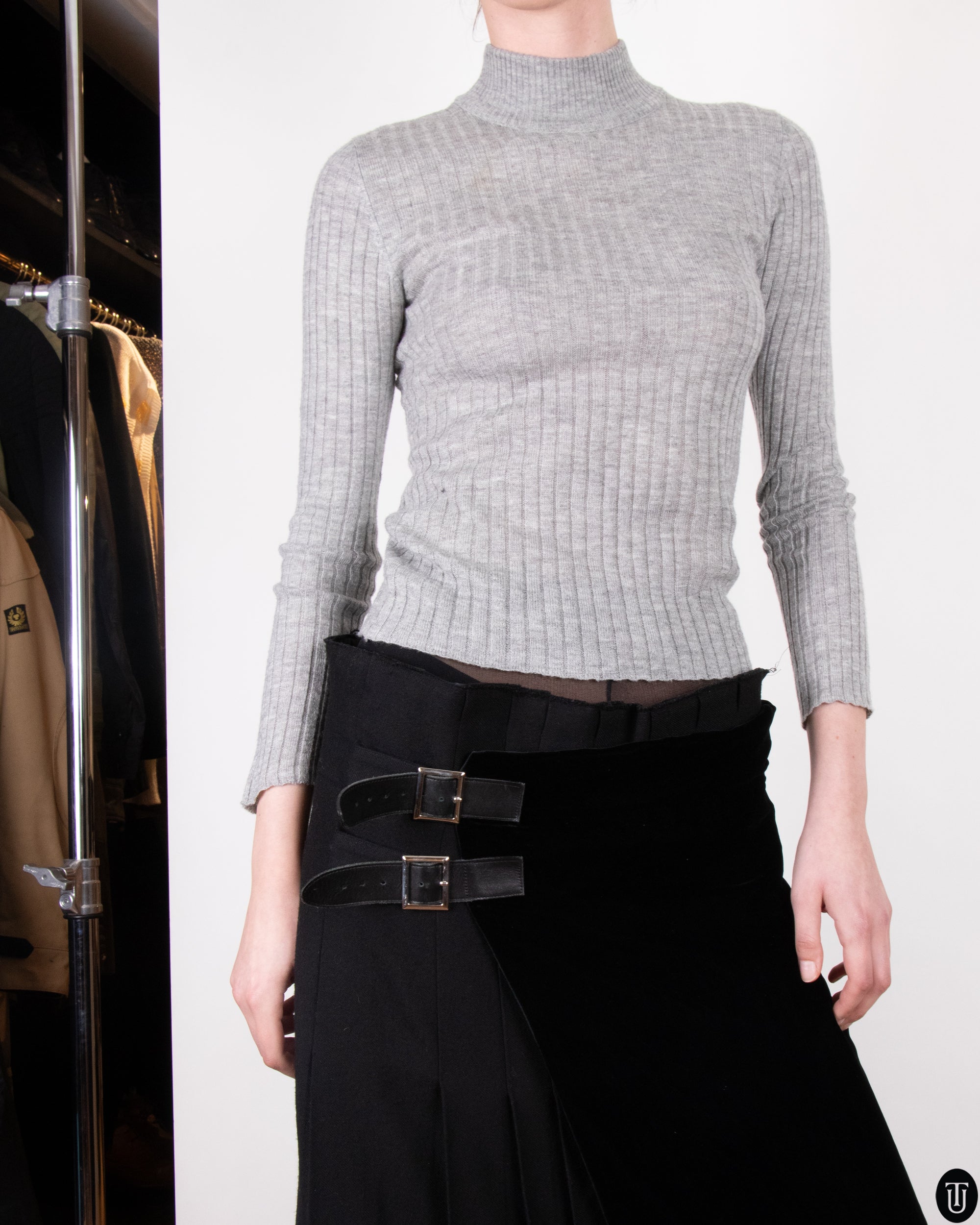 2000's Yohji Yamamoto Wool Wrap Kilt S