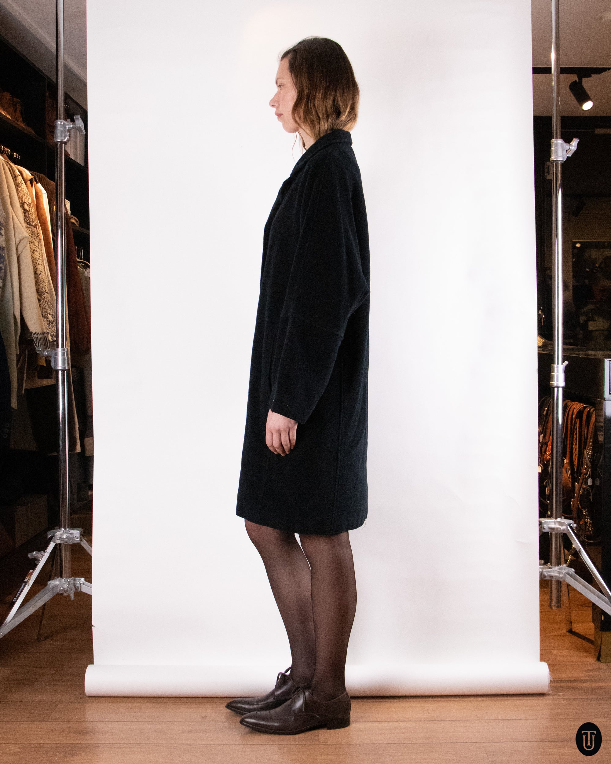 80's Christian Dior Wool and Cashmere Coat L