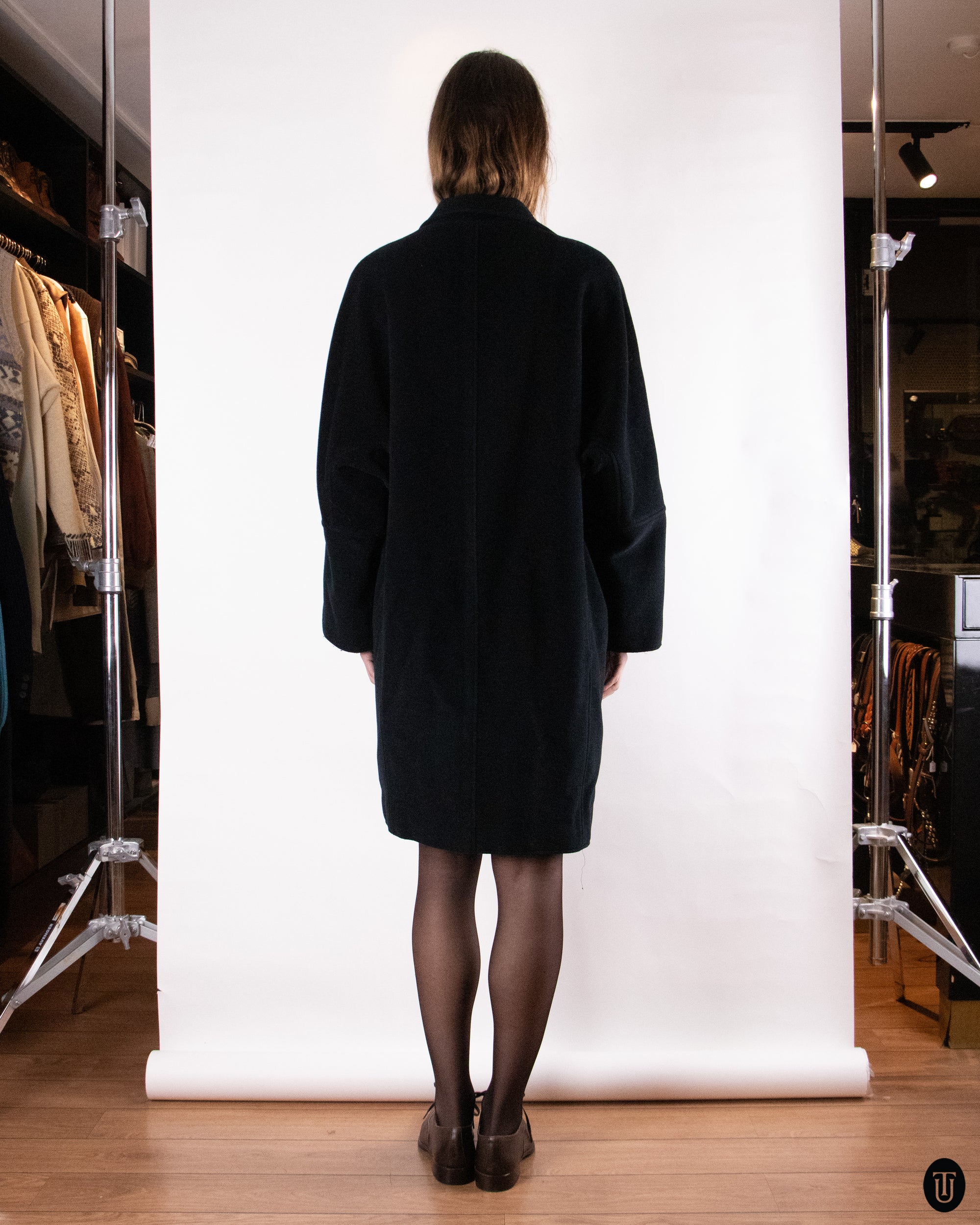 80's Christian Dior Wool and Cashmere Coat L