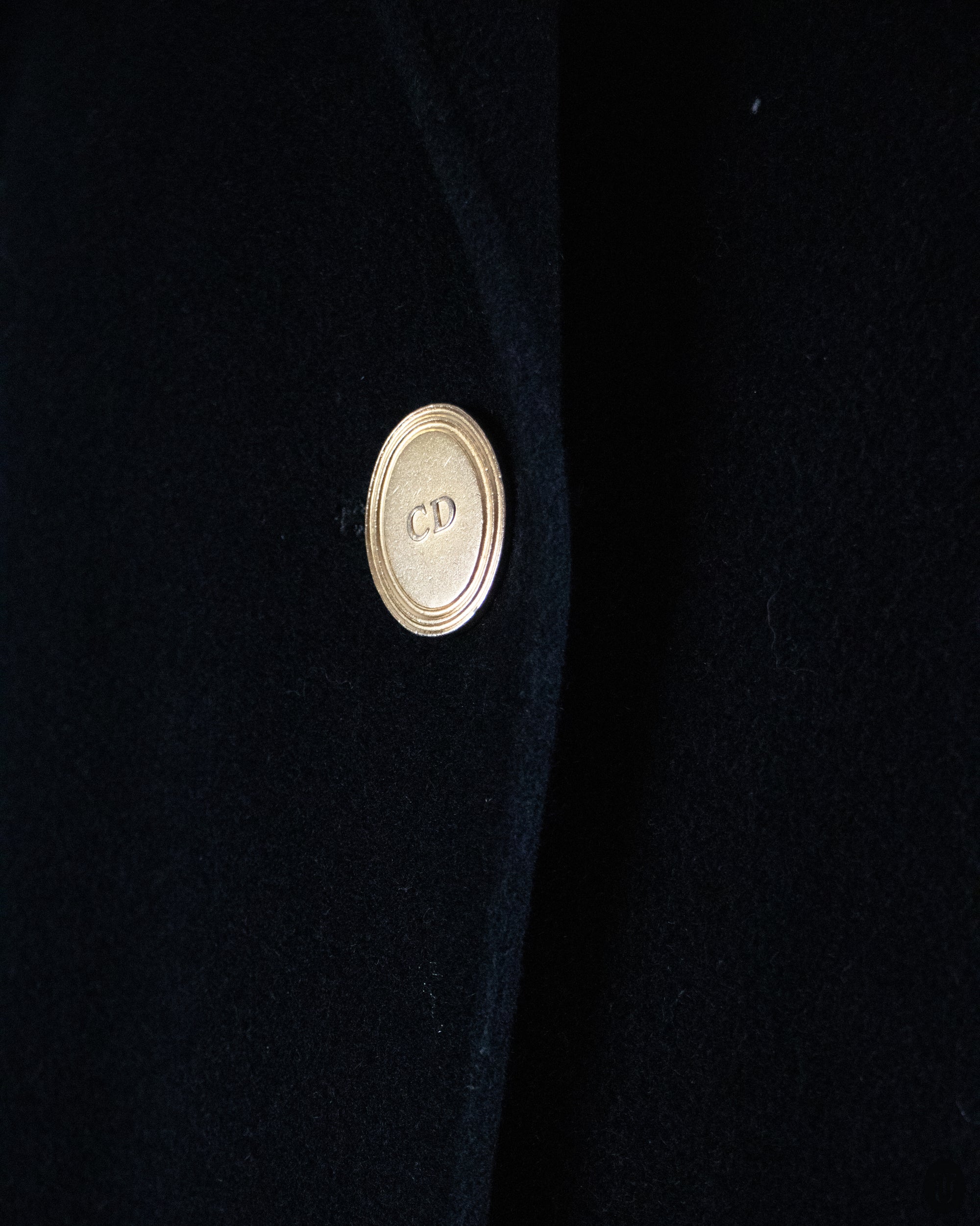 80's Christian Dior Wool and Cashmere Coat L