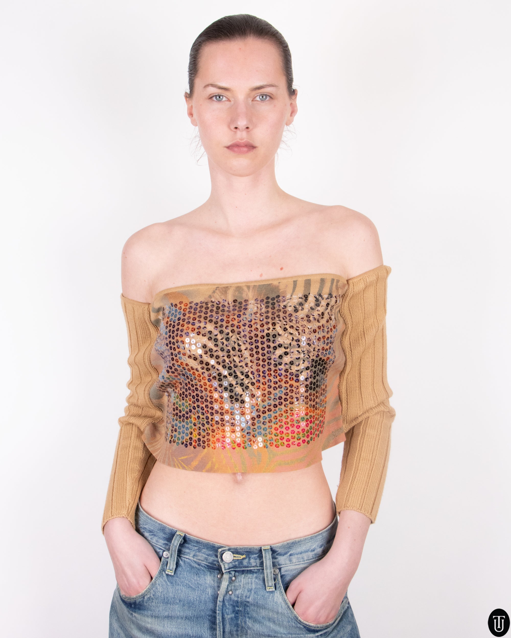 2000's Just Cavalli Backless Sweater M