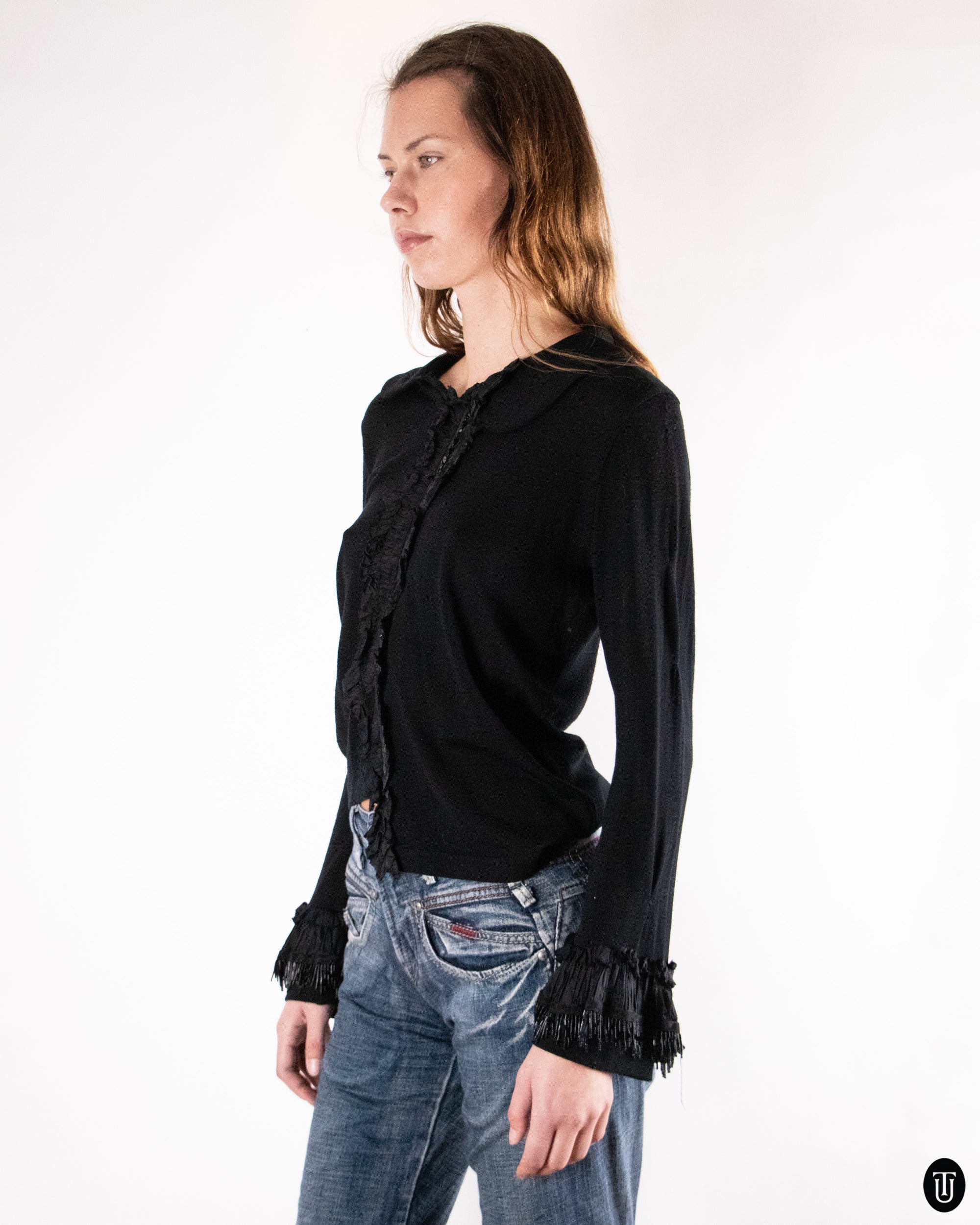 00's Comme des Garçons Wool Blouse S