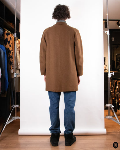 70's Acquascotum Wool Coat L