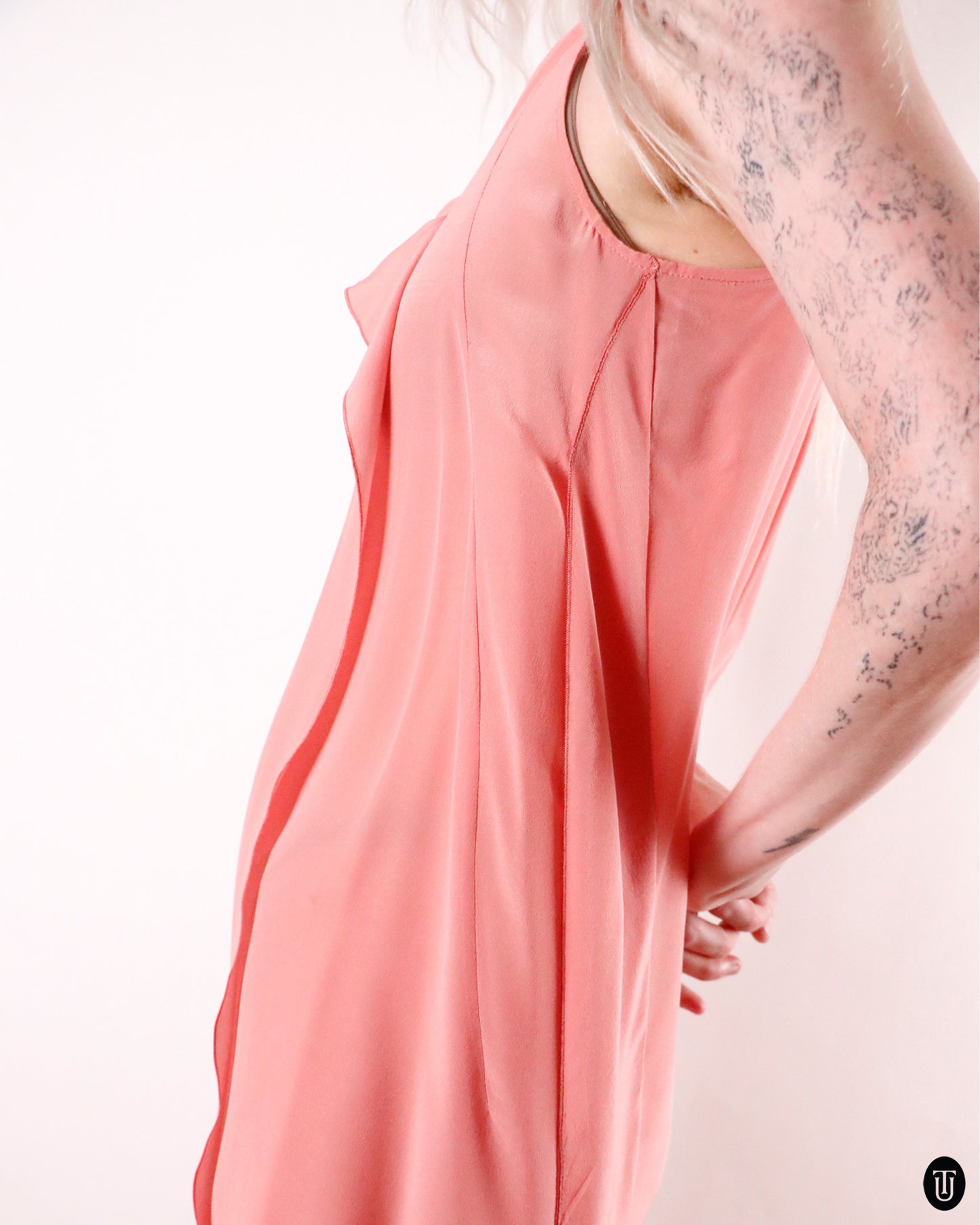 00's Miu Miu Silk Midi-Dress M