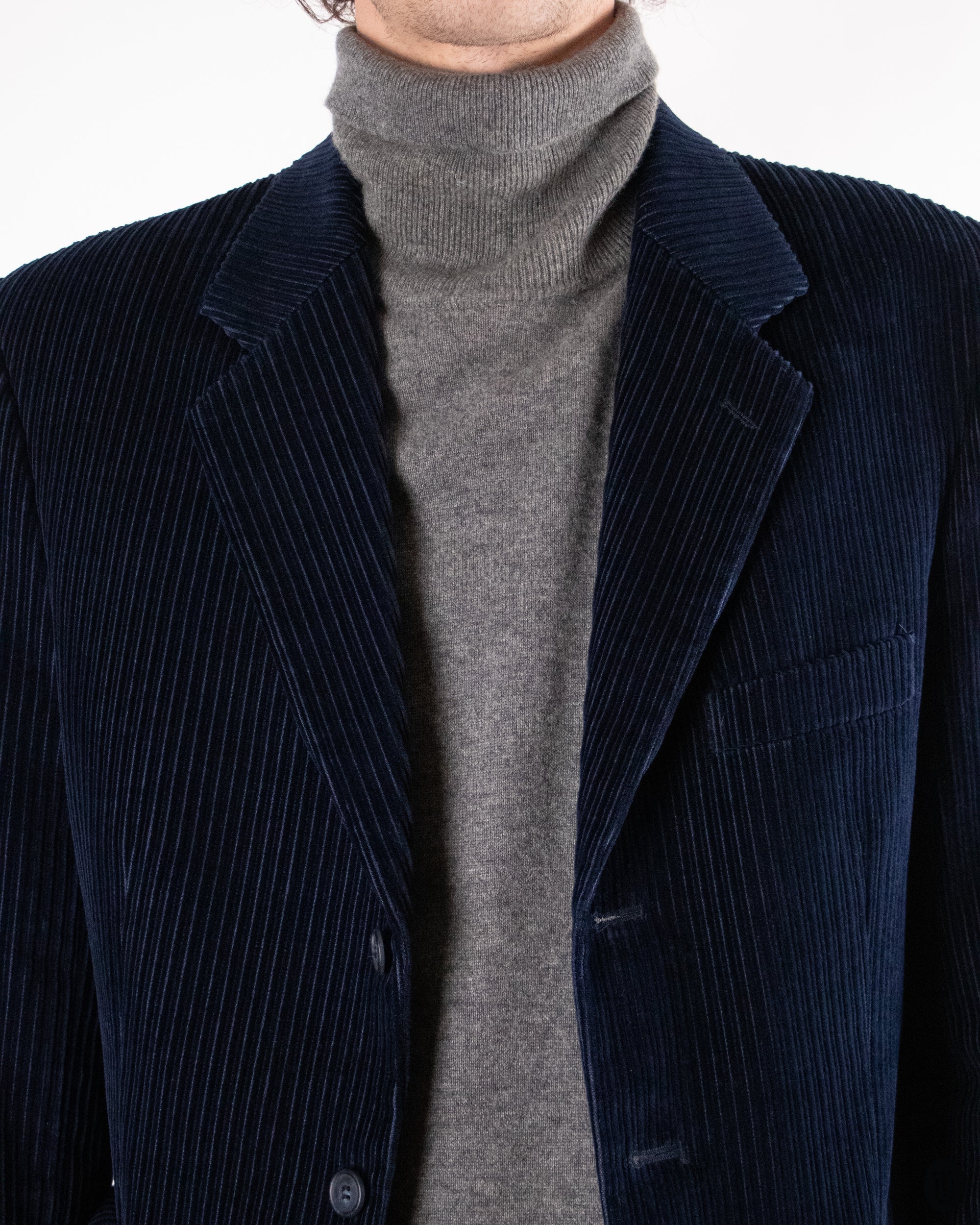 90's Navy Corduroy Blazer M