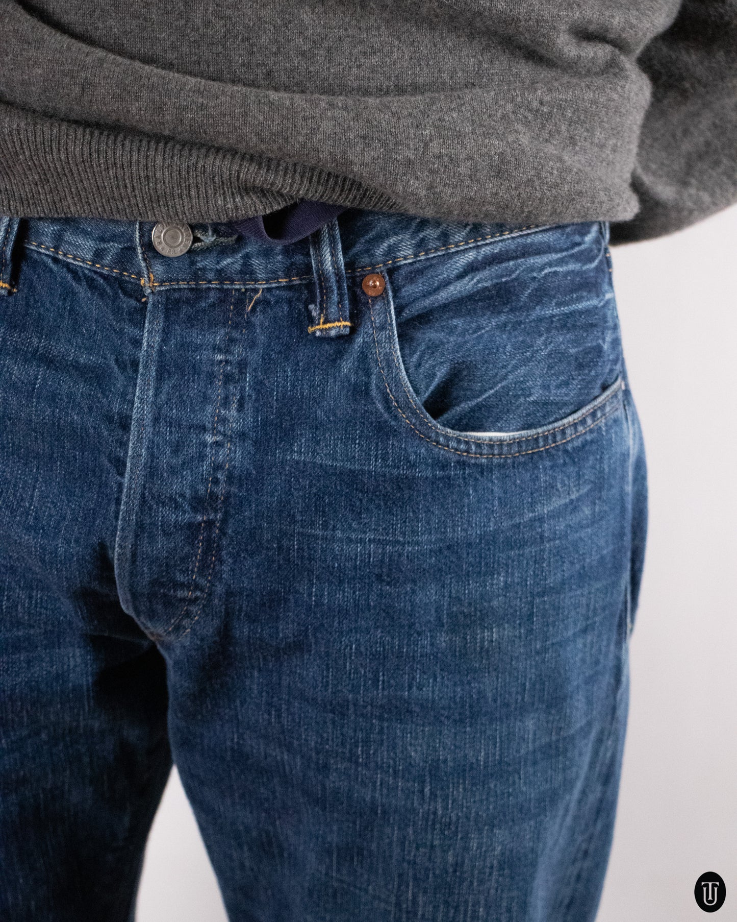 90's Double RL Jeans in Medium Wash M