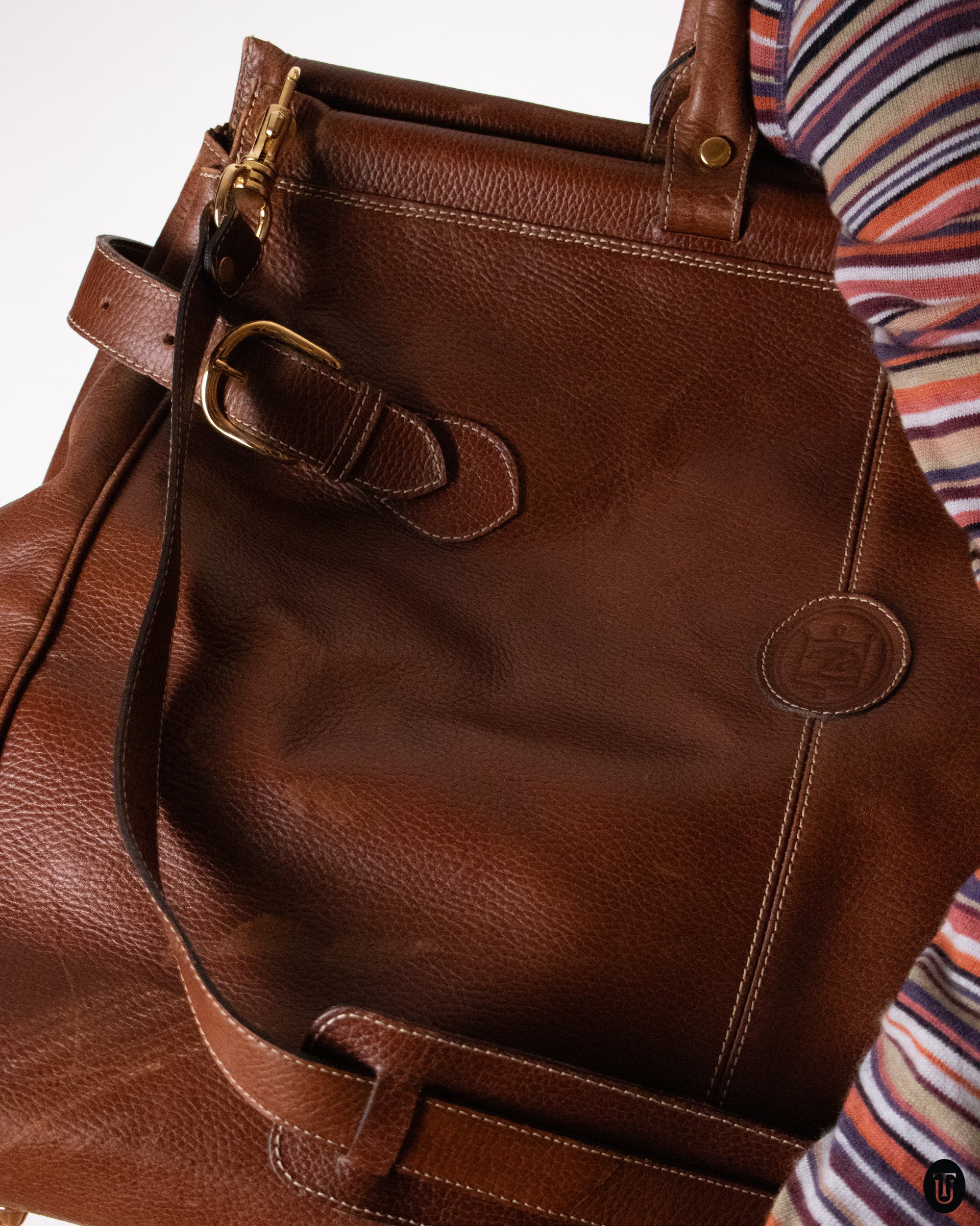 70's Bol Perdix Leather Weekend Bag
