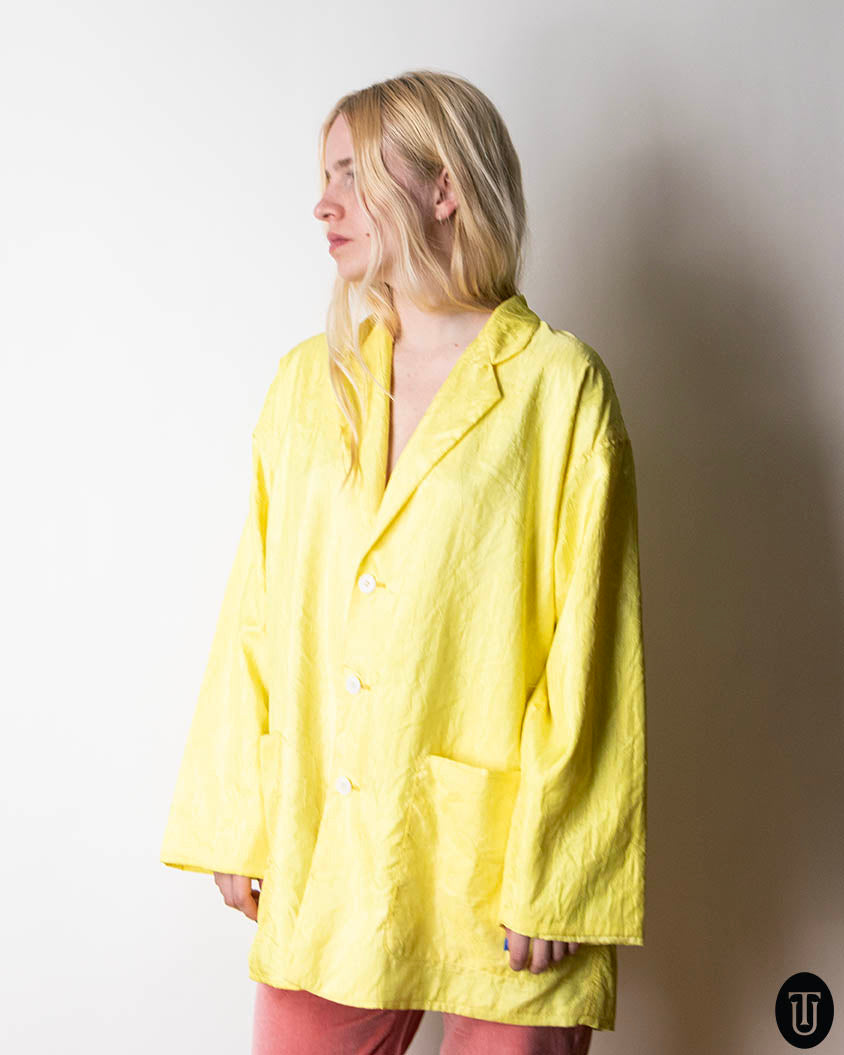 1980s Comme des Garcons Bright Yellow Jacket XL