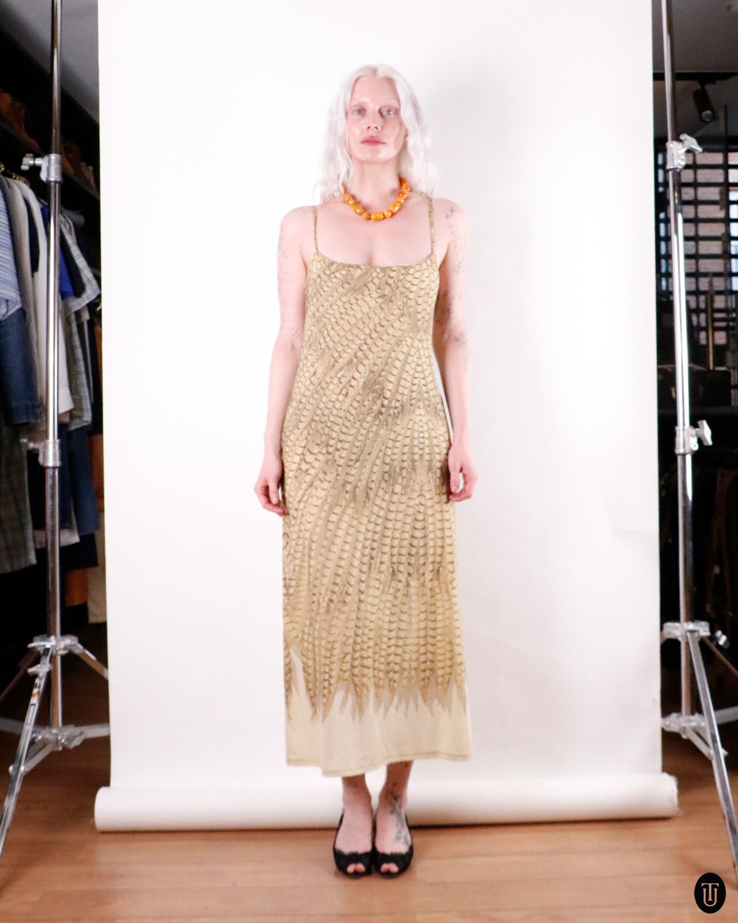 90's Roberto Cavalli Classic Maxi Tank Dress S