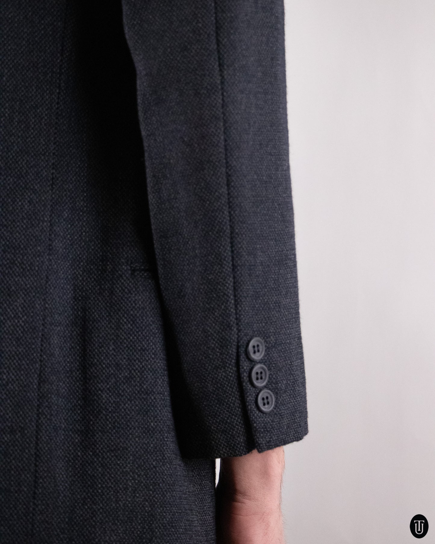 90's Giorgio Armani Black Label Wool Blend Suit L