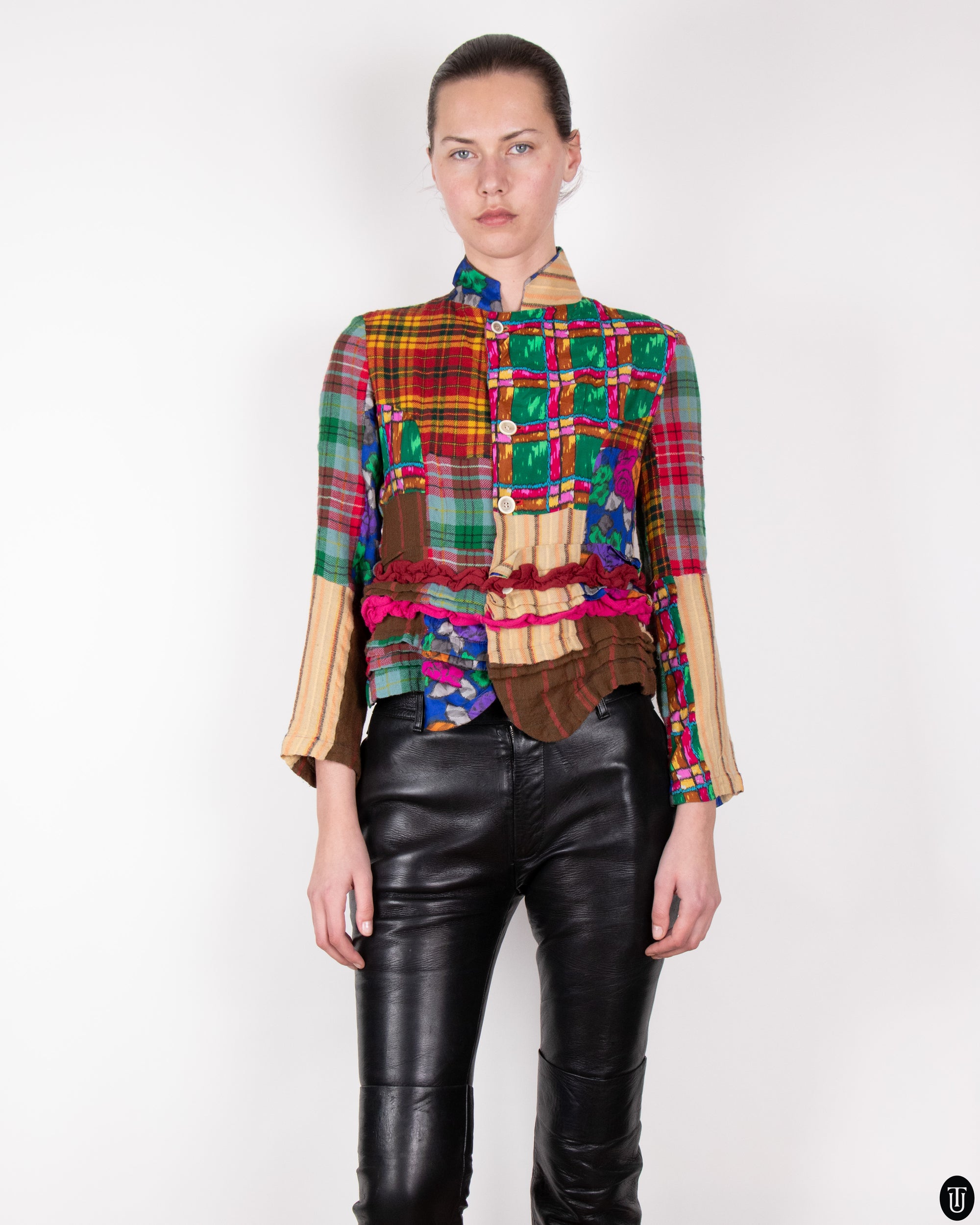 80s Comme Des Garçons Cotton Patchwork Jacket S