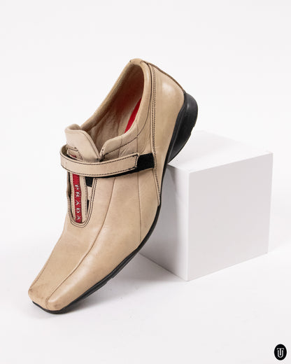 00's Prada Leather Driving Shoes 42