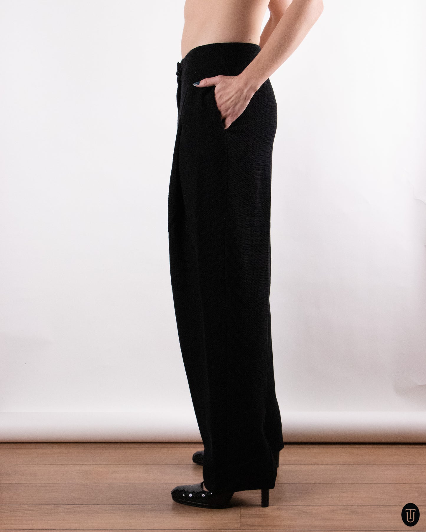 00's Armani Wool-blend Trousers M