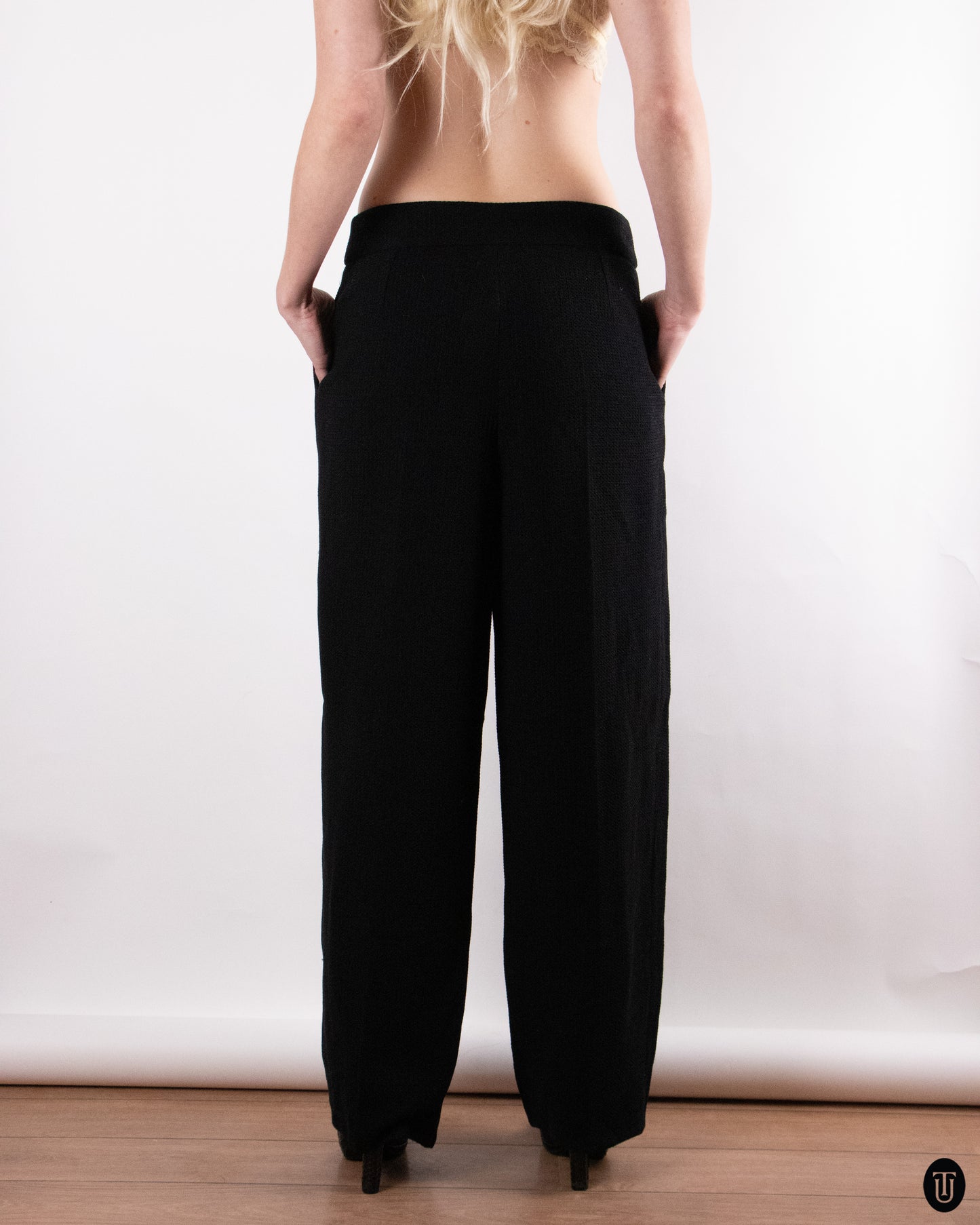 00's Armani Wool-blend Trousers M