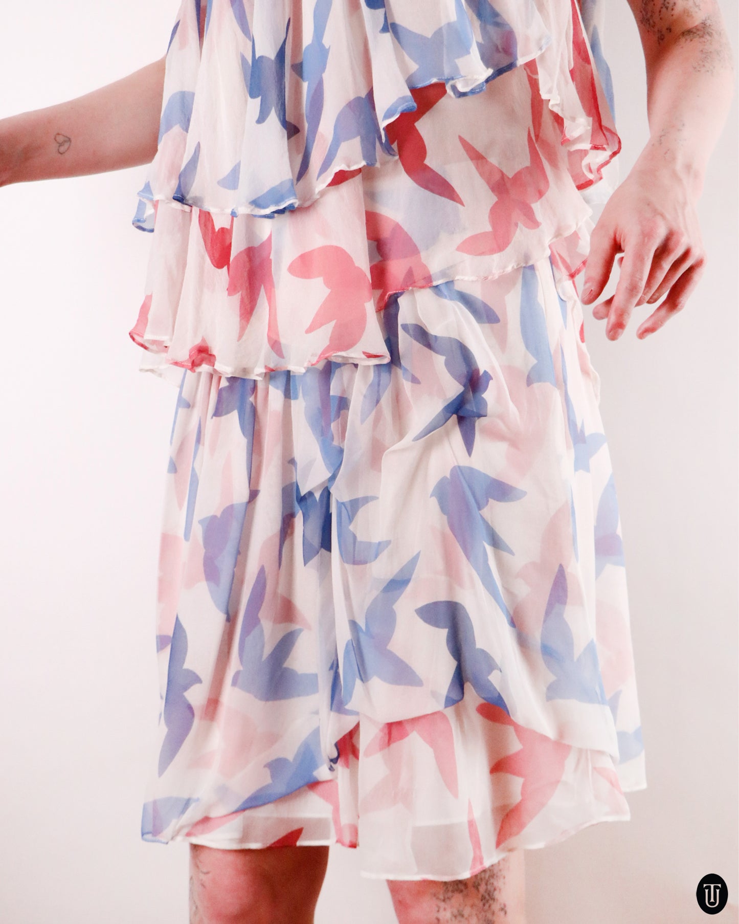 00's Cacharel Silk Two Piece Set S
