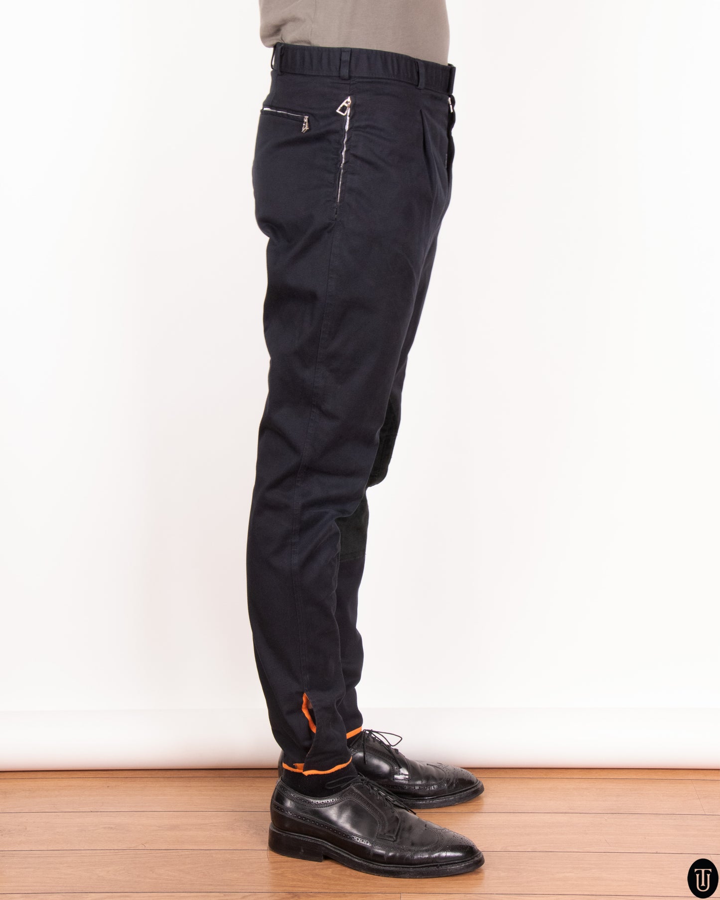 00's Hermès Navy Riding Trousers XL