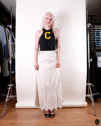 00's Marithé + François Girbaud Cotton Maxi Skirt S