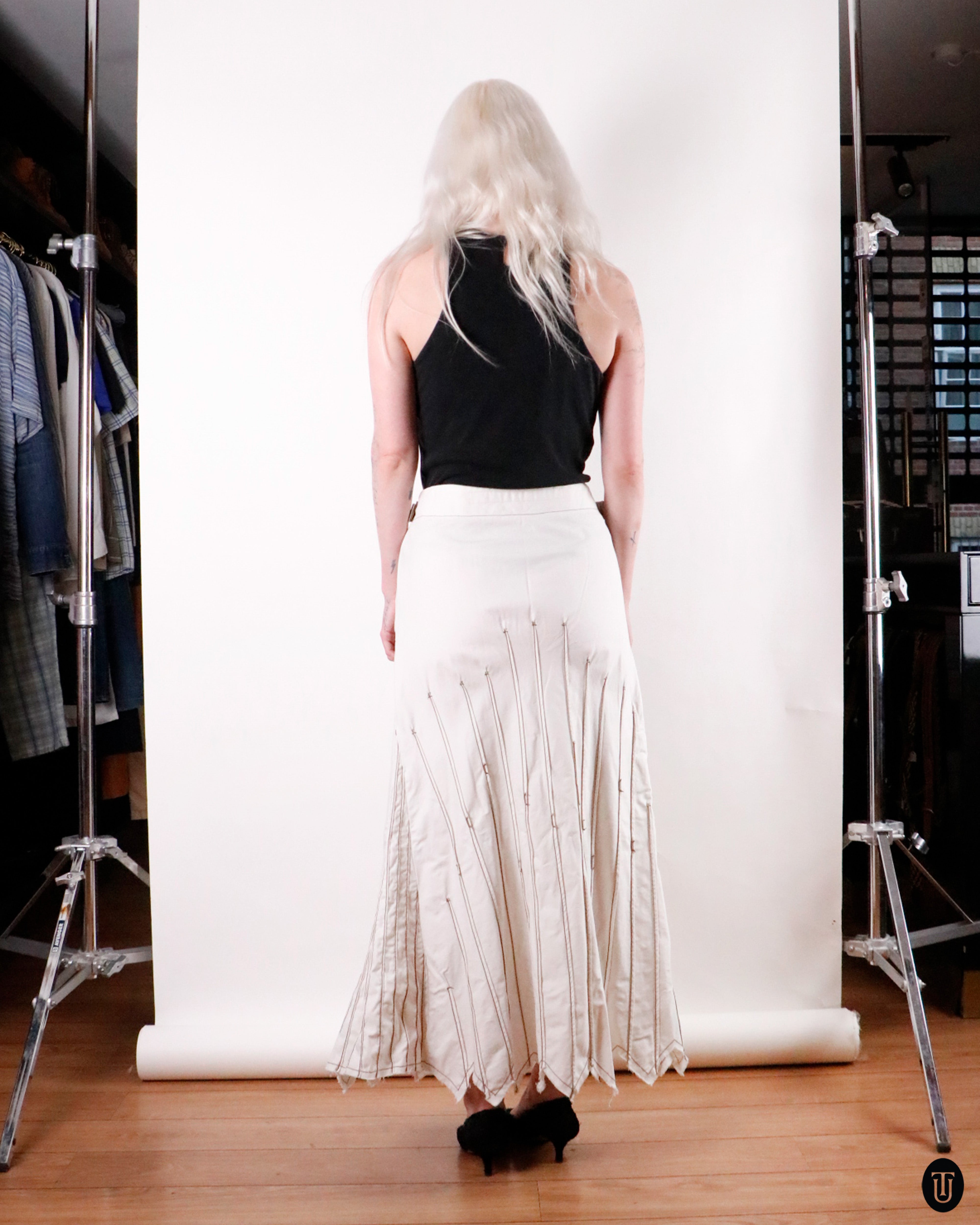 00's Marithé + François Girbaud Cotton Maxi Skirt S – Time's Up