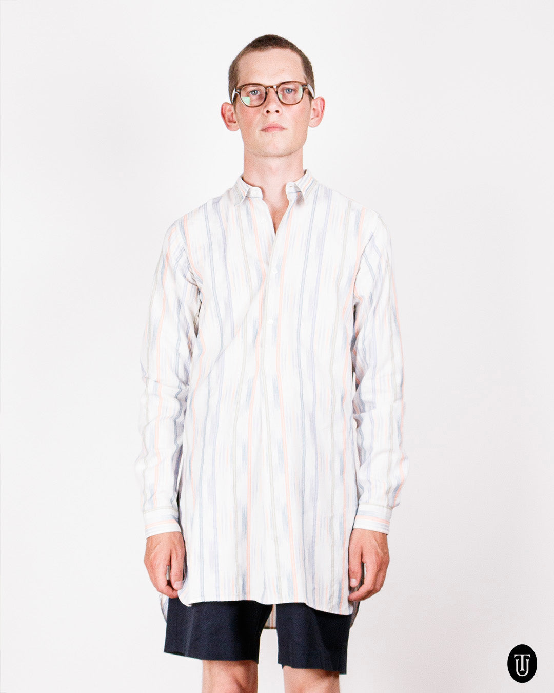 00's Missoni Striped Cotton Pullover Shirt S