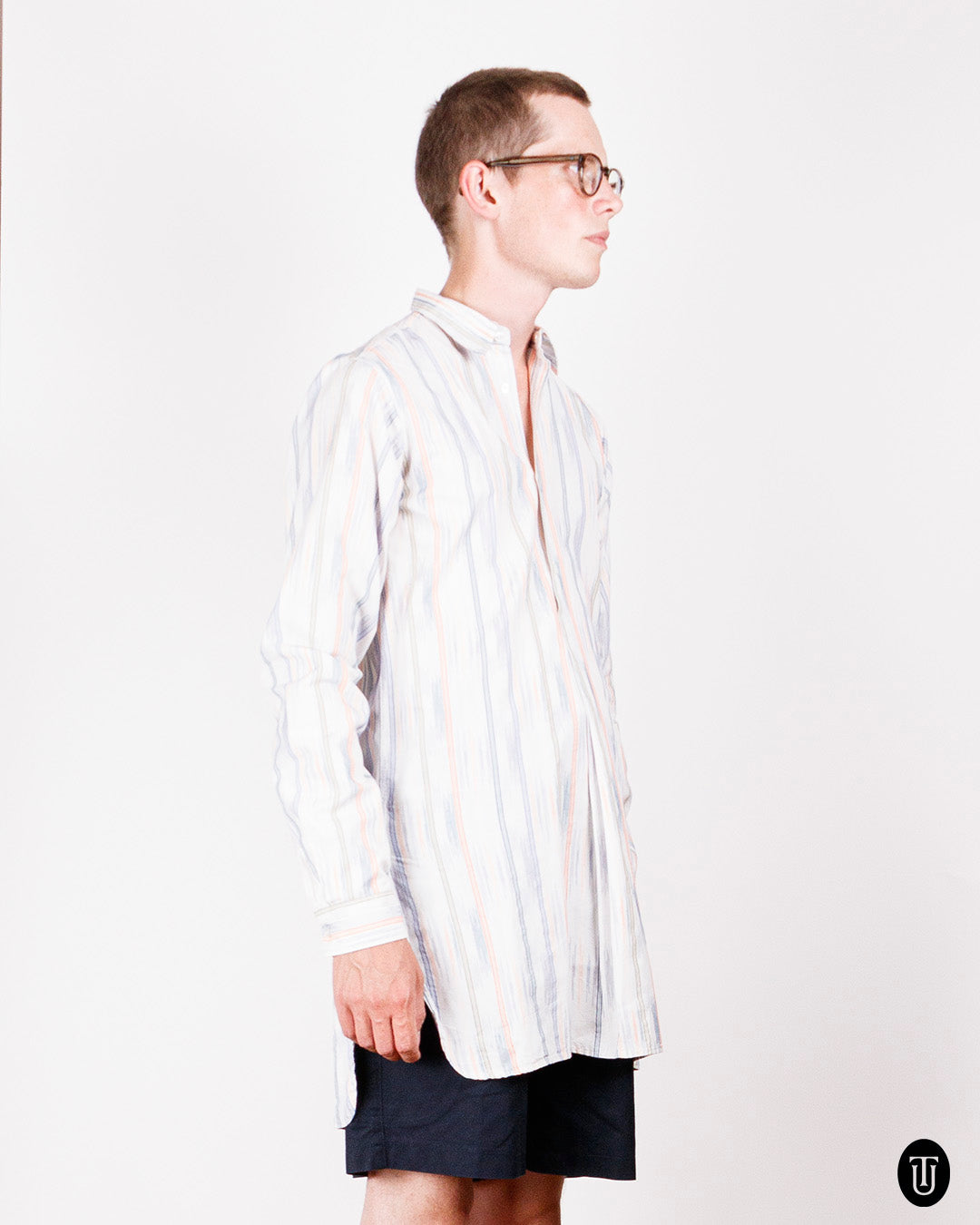 00's Missoni Striped Cotton Pullover Shirt S