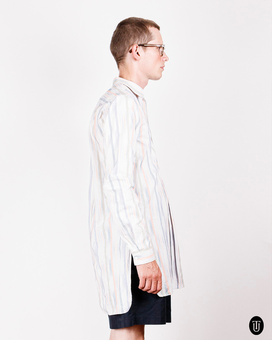 00's Missoni Striped Cotton Pullover Shirt S