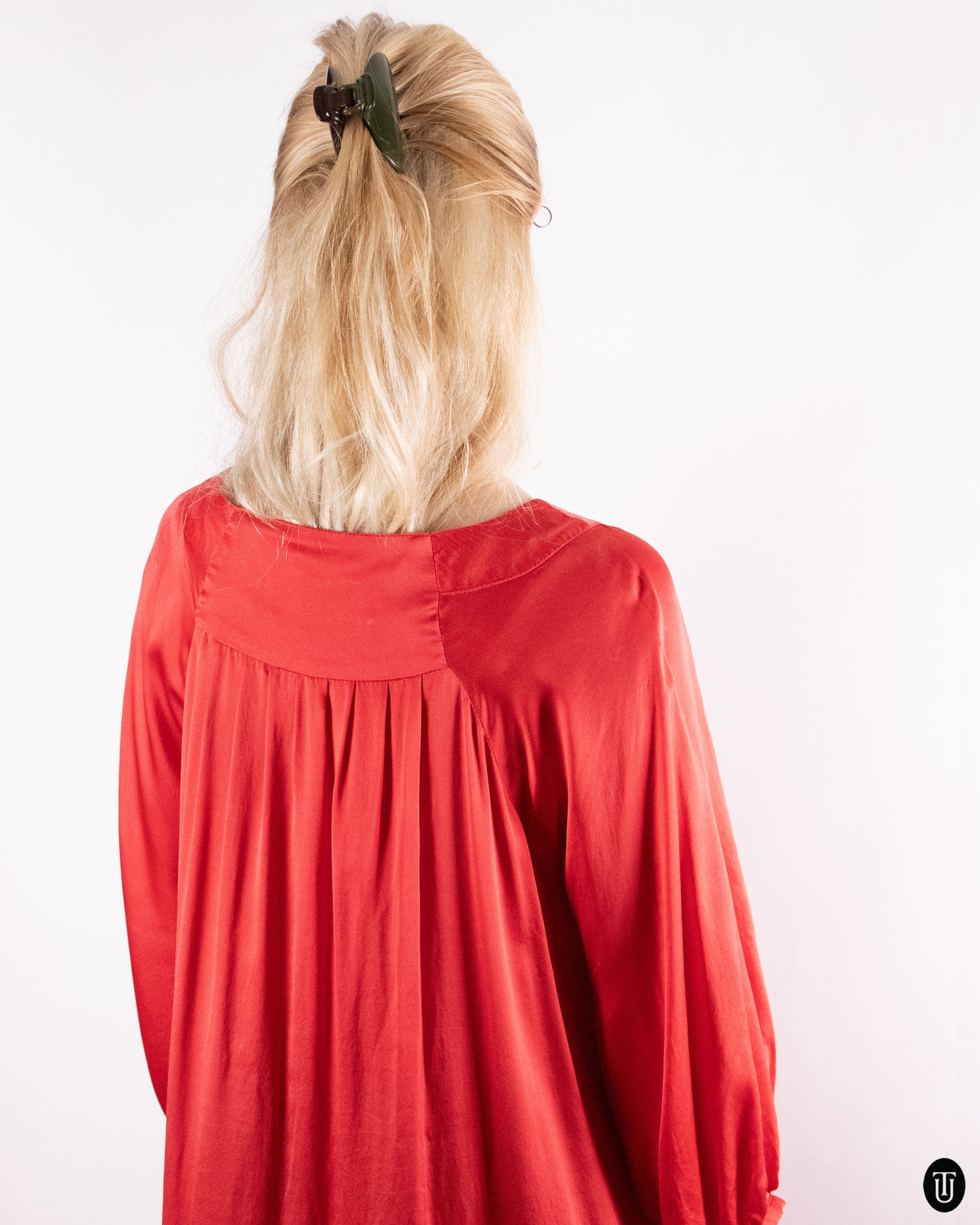 00's Benedikte Utzon Silk Dress XXL