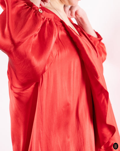 00's Benedikte Utzon Silk Dress XXL