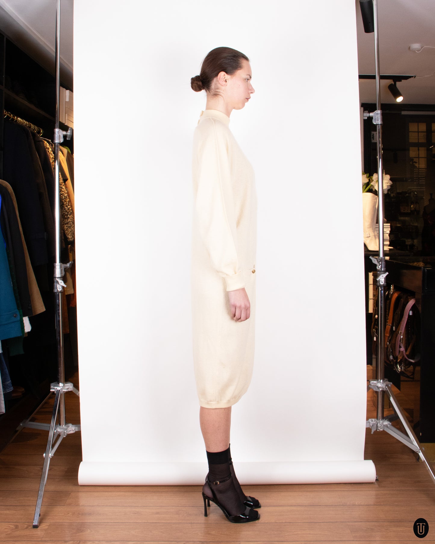 80's Cashmere Knit Dress S