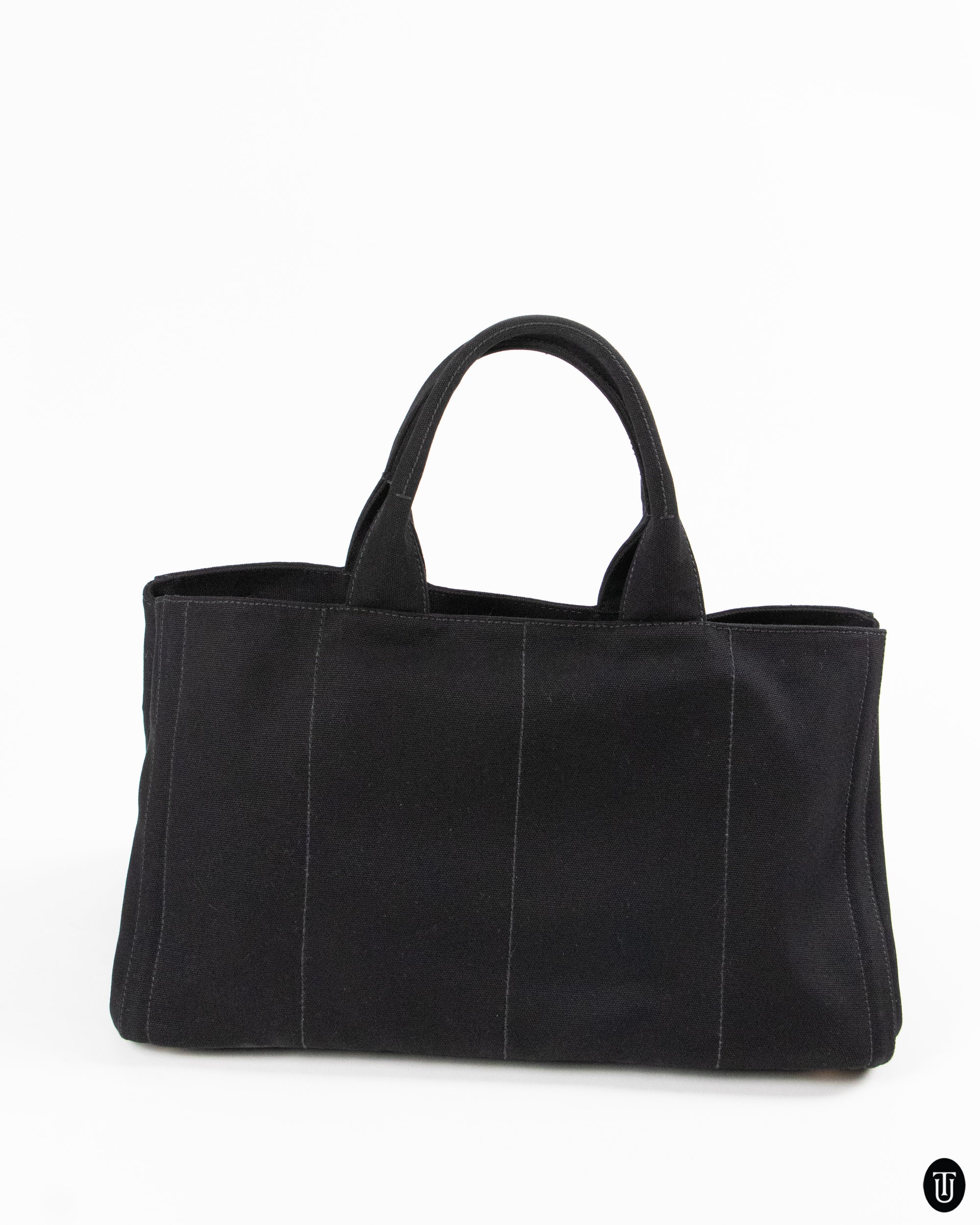 00's Prada Rhinestone Studded Canapa Tote