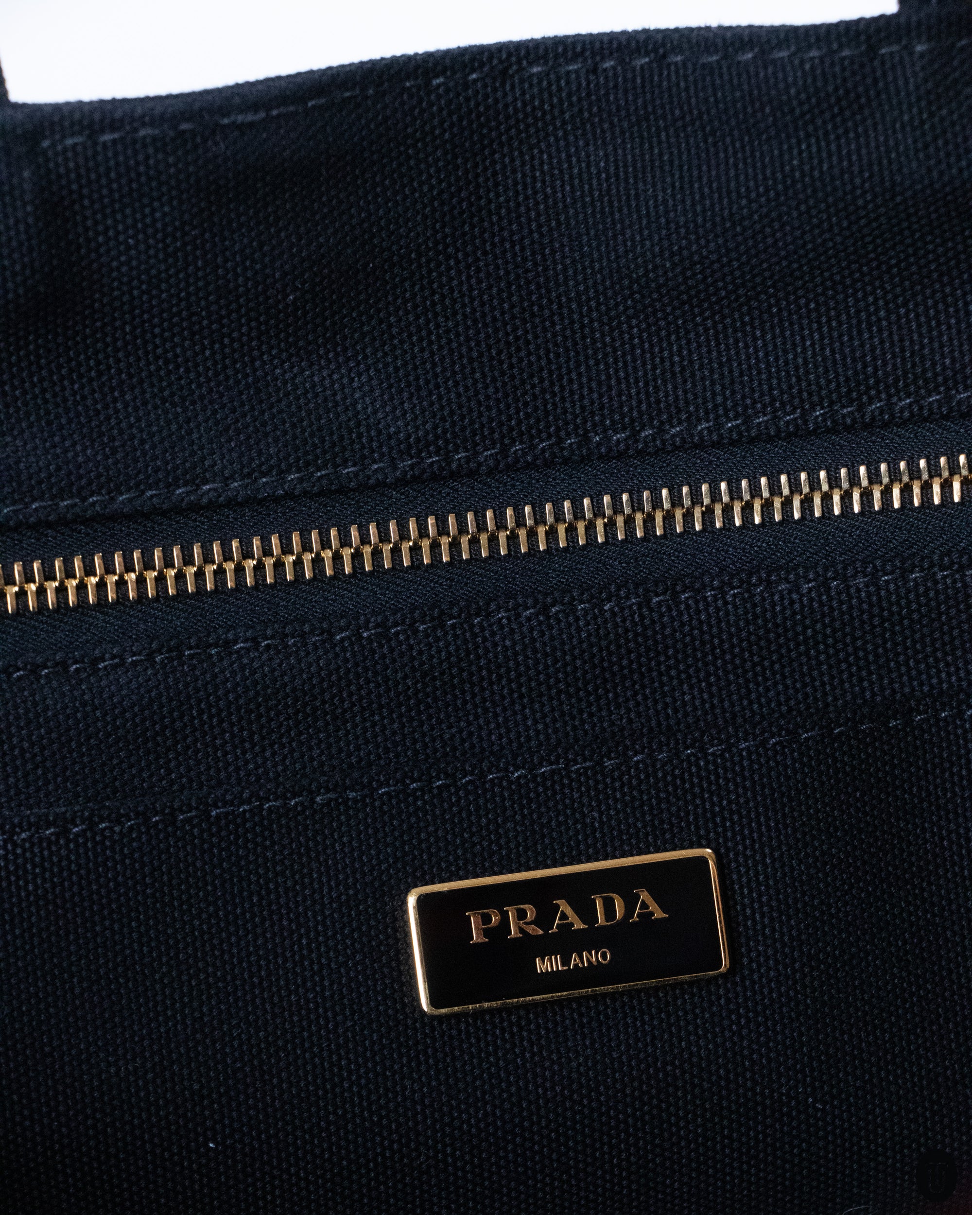 00's Prada Rhinestone Studded Canapa Tote