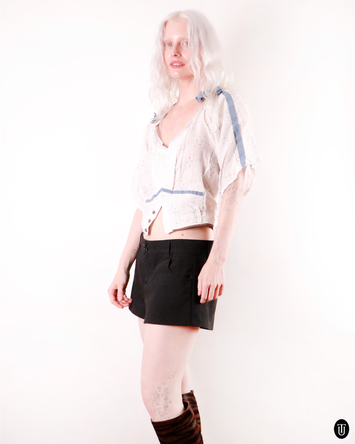 00's Marithé + François Girbaud Ramie Top XS