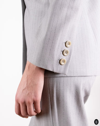 90's Gianfranco Ferre Studio Wool Pinstripe Suit S