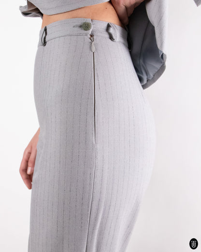 90's Gianfranco Ferre Studio Wool Pinstripe Suit S