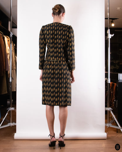 80's Emanuel Ungaro Two-piece Silk Set S