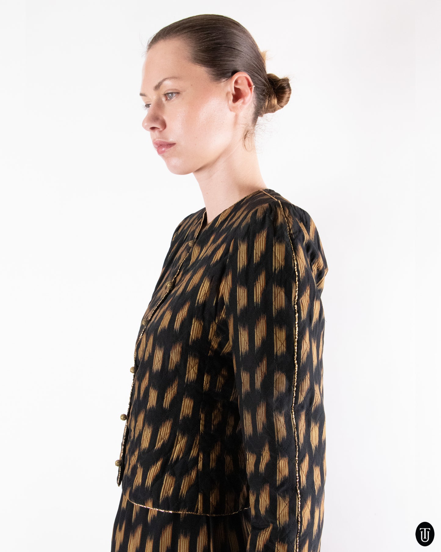 80's Emanuel Ungaro Two-piece Silk Set S