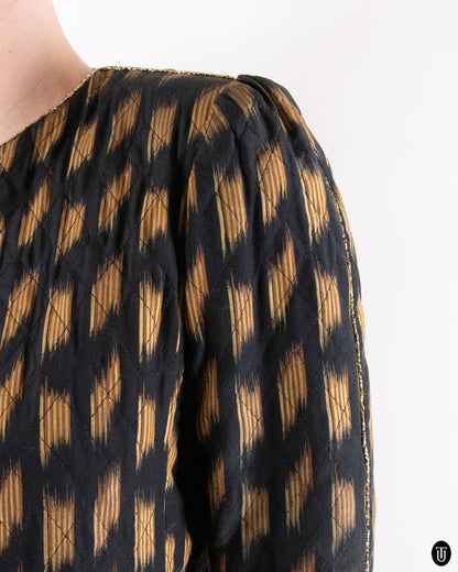 80's Emanuel Ungaro Two-piece Silk Set S