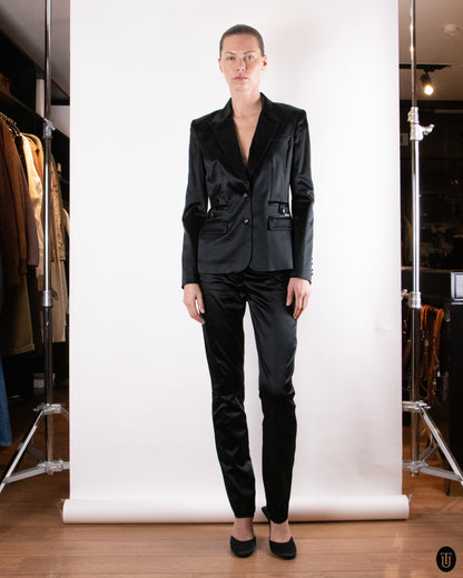 00's Galliano Black Two-piece Set M