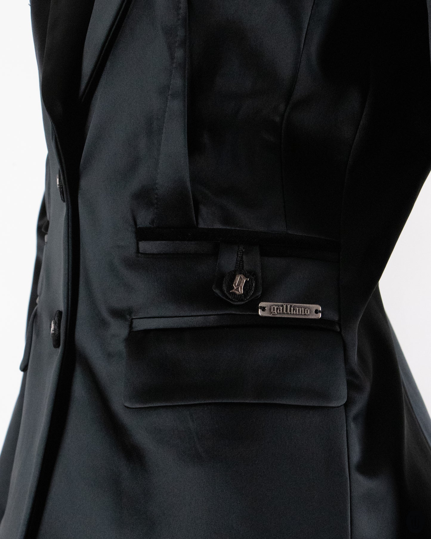 00's Galliano Black Two-piece Set M