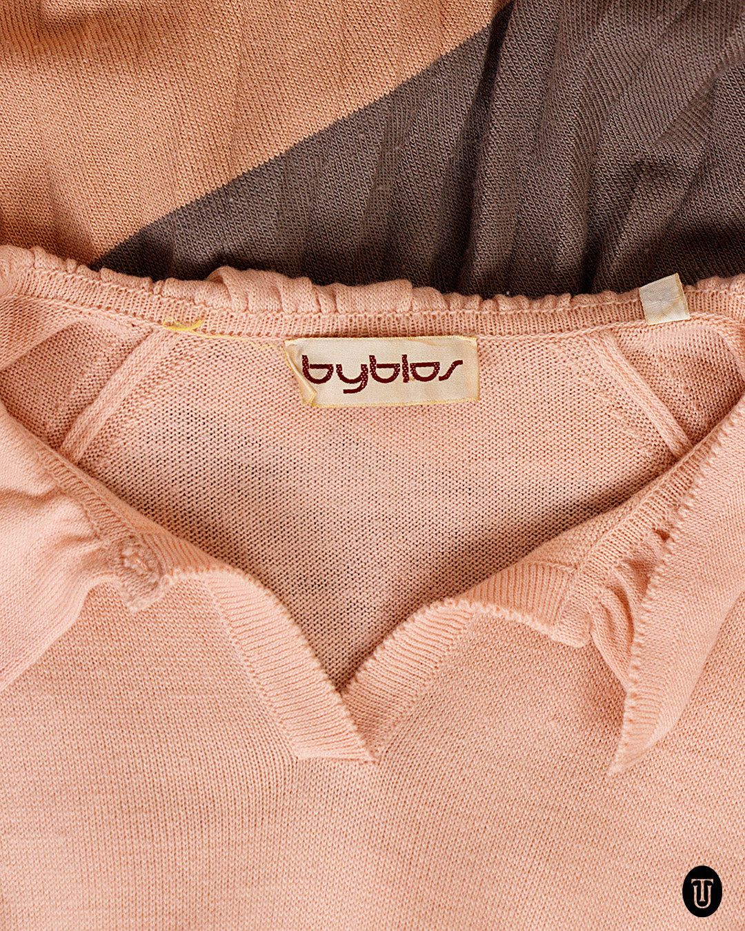 Byblos Romantic Rose Wool Blend Knit Dress S