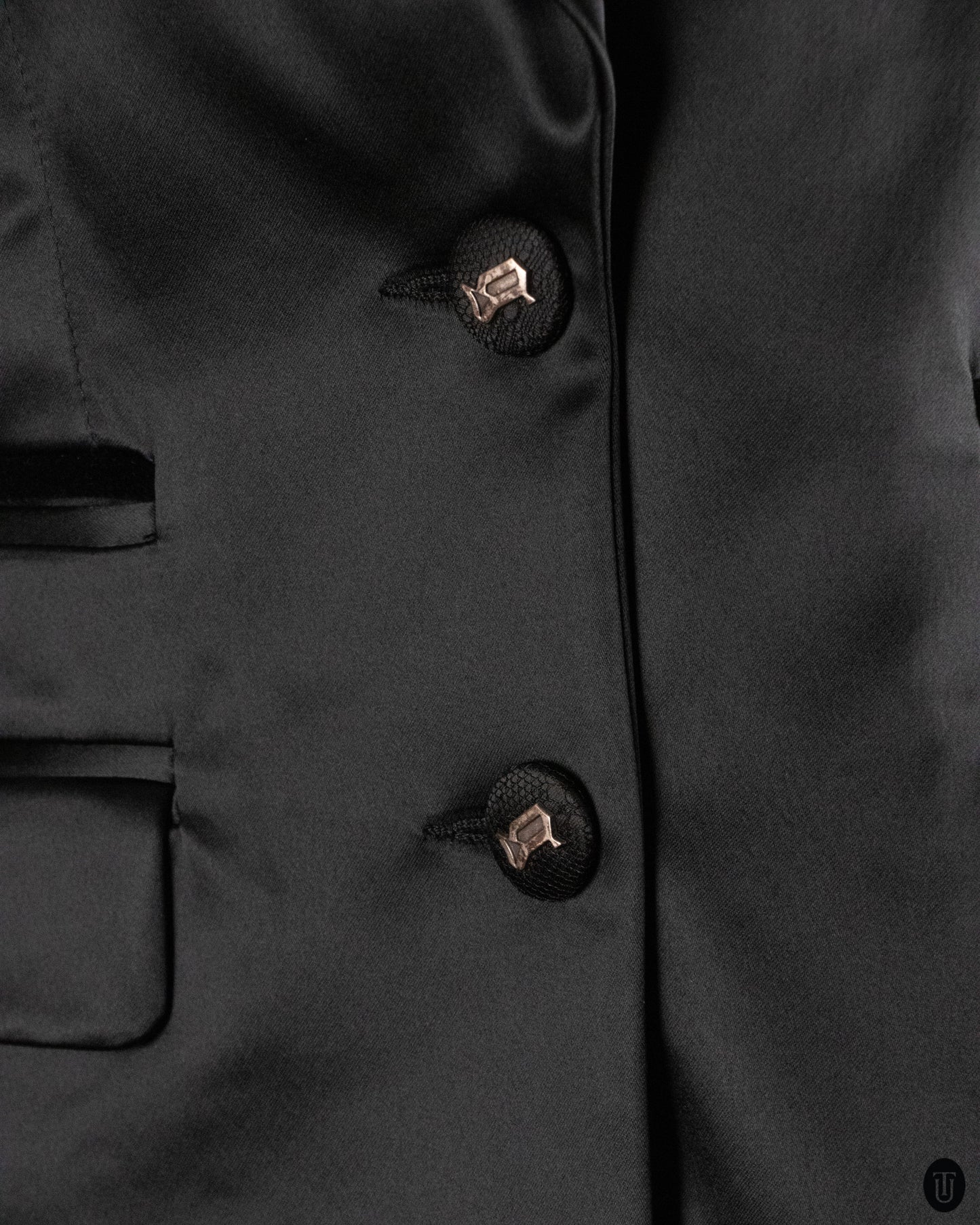 00's Galliano Black Two-piece Set M