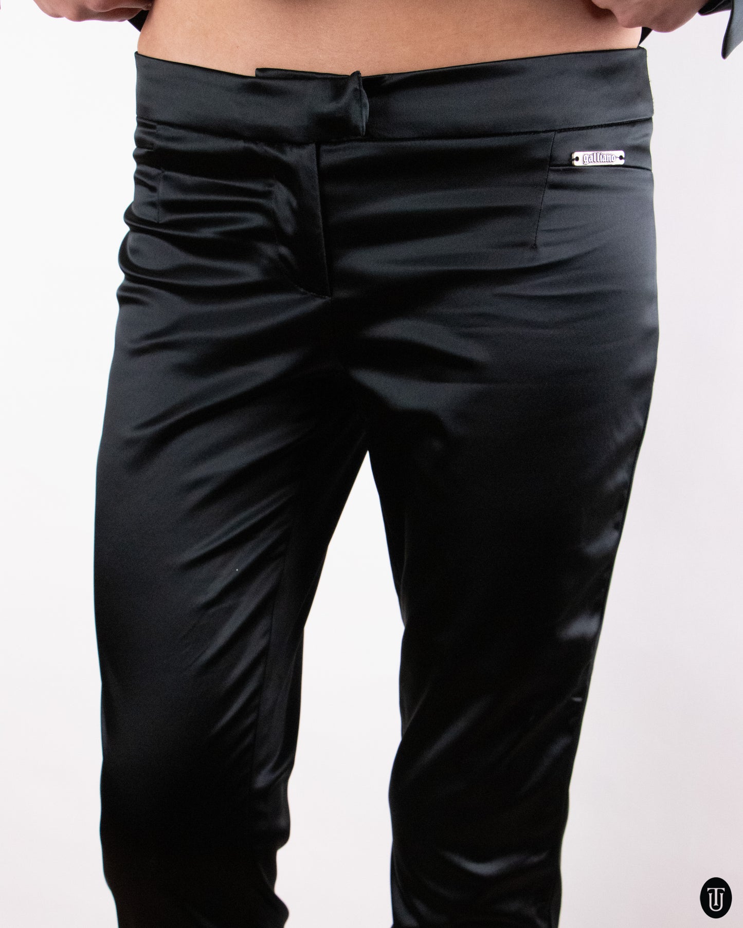 00's Galliano Black Two-piece Set M