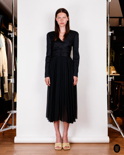 1980s Chanel Black Dress S